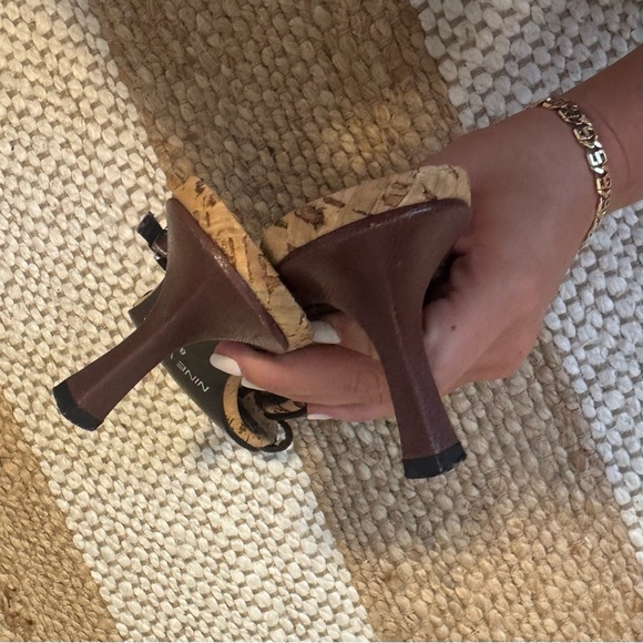 Nine West Brown Cork Sandals - Picture 3 of 3